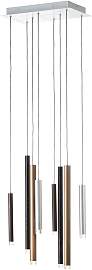 BRILLIANT Pendelleuchte "Cembalo", braun 