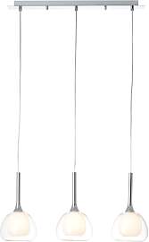 BRILLIANT Pendelleuchte "Hadan", silber