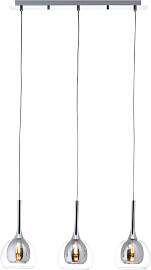 BRILLIANT Pendelleuchte "Hadan", silber