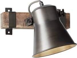 Brilliant Spot Plow schwarz braun Metall Holz