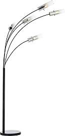 BRILLIANT Stehlampe "Glasini", schwarz