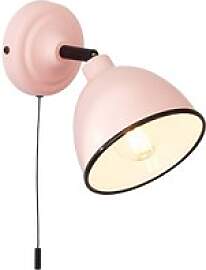 Brilliant Wandleuchte Telio 97002/17 rosa Metall