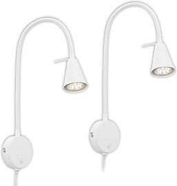 BRILONER - 2er-Set LED Leselampen mit Schalter am