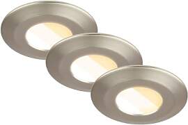 BRILONER - 3er Set LED Bad Einbaustrahler 230V