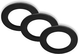 BRILONER - 3er Set LED Einbaustrahler 230V flach,