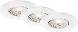 BRILONER - 3er Set LED Einbaustrahler 230V, LED