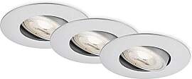 BRILONER - 3er Set LED Einbaustrahler 230V, LED