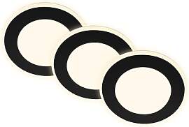 BRILONER - 3er Set LED Einbaustrahler 230V mit