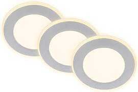 BRILONER - 3er Set LED Einbaustrahler 230V mit