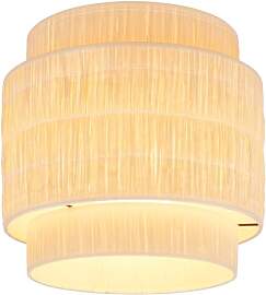 BRILONER - Deckenlampe mit Bastschirm, E27