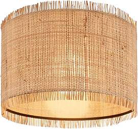 BRILONER - Deckenlampe mit Strohschirm, E27