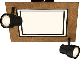 BRILONER - LED Deckenlampe mit Spots, warmweißes