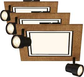 BRILONER - LED Deckenlampe mit Spots, warmweißes