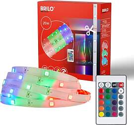 BRILONER - LED Strip 20m mit Fernbedienung, RGB