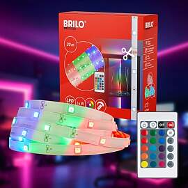 BRILONER - LED Strip 30m mit Fernbedienung, RGB