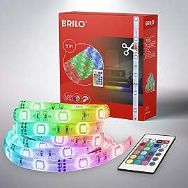 Briloner LED Strip 5m mit Fernbedienung 150 RGB