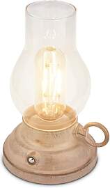 BRILONER - LED Tischlampe kabellos IP44 mit Touch, 