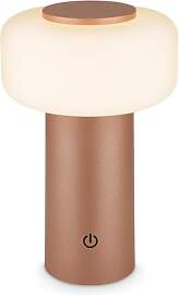 BRILONER - LED Tischlampe kabellos IP44 mit Touch, 