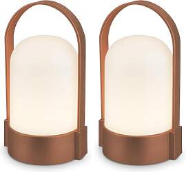 BRILONER - LED Tischlampe kabellos IP44 mit Touch, 