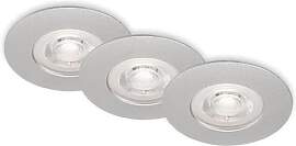 Briloner Leuchten - 3er Set LED Einbauleuchten