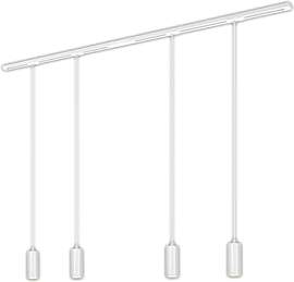 BRILONER - Schienensystem Rail Komplettset, 4x LED 