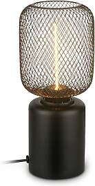 BRILONER - Tischlampe mit Drahtgeflecht,