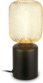 BRILONER - Tischlampe mit Drahtgeflecht,