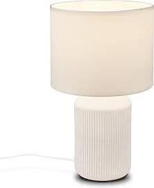 BRILONER - Tischlampe mit Stoffschirm,