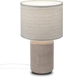 BRILONER - Tischlampe mit Stoffschirm,