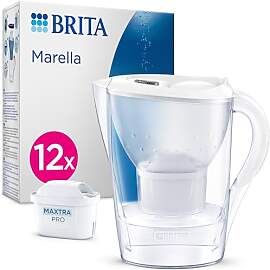 BRITA Wasserfilter Kanne Marella weiß (2,4l)