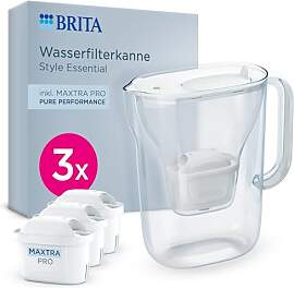 BRITA Wasserfilter Kanne Style Essential weiß