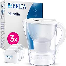 BRITA Wasserfilterkanne Marella weiß (2,4l) inkl. 