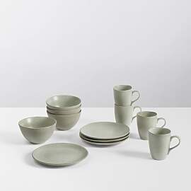 Broste Nordic Marsh Geschirrset Frühstücksset 4