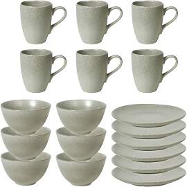 Broste Nordic Marsh Geschirrset Frühstücksset 6