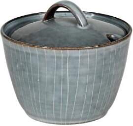 Broste Nordic Sea Zuckerdose mit Deckel blau grau  