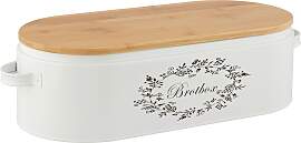 Brotbox Lore aus Metall in Weiß