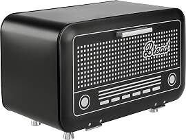 Brotbox Radio Schwarz/Weiß
