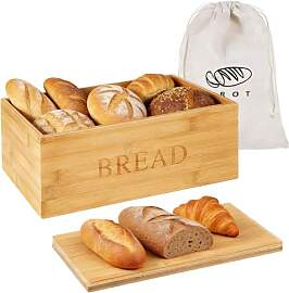 Brotkasten, Brotkasten Holz Mit Deckel und