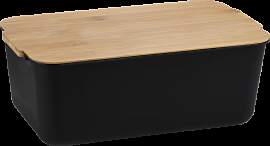 Brotkasten KESPER "Brotbox", schwarz,