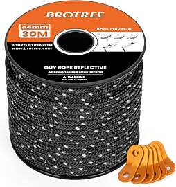 BROTREE Abspannseile Camping 30m Zeltschnur mit 6