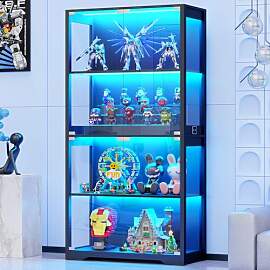BROTTAR Beleuchtete Glasvitrine mit LED Sensor,