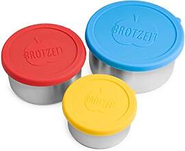 Brotzeit Dreierlei Lunchbox 3er Set aus Edelstahl