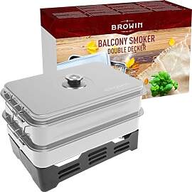 BROWIN Edelstahl Tischräucher-Set XL 330007 | mit 