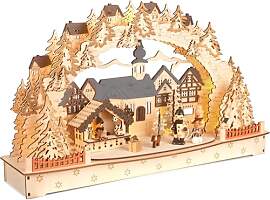 BRUBAKER 3D Lichterbogen - LED Schwibbogen -