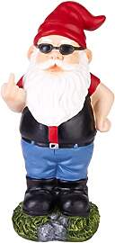 BRUBAKER Gartenzwerg Mittelfinger - Frecher Zwerg