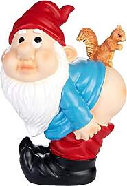 BRUBAKER Gartenzwerg zeigt seinen Po - Frecher