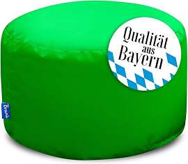Bruni Pouf Sitzhocker L in Grün – runder