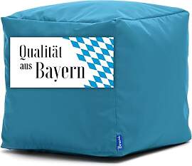 Bruni Sitzwürfel Cubo in Blau – 40x40x40 cm
