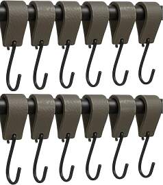 Brute Strength - S Haken Mit Lederschlaufe - Grau