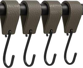 Brute Strength - S Haken Mit Lederschlaufe - Grau